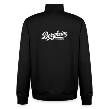 Bergheim Heidelberg Vintage Lettering Design - Unisex Organic Zip Sweatshirt von Stanley/Stella - Schwarz - Hinten - AI Model Male 185 light (185cm)