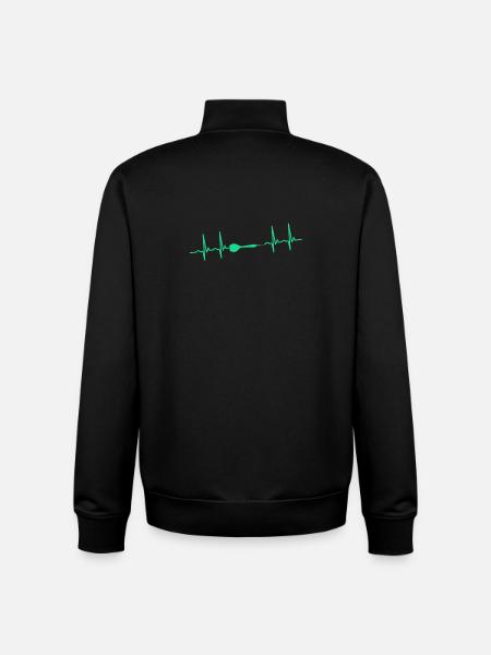 Darts Darts Darts - Unisex Organic Zip Sweatshirt by Stanley/Stella - black