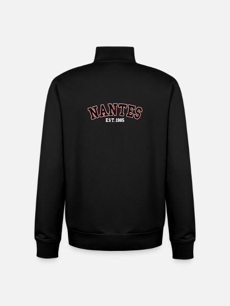 Nantes Est. 1985 - Unisex Organic Zip Sweatshirt by Stanley/Stella - black