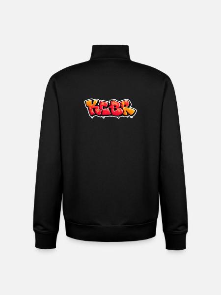 KCBR Graffiti Burst Design - Unisex Organic Zip Sweatshirt by Stanley/Stella - black