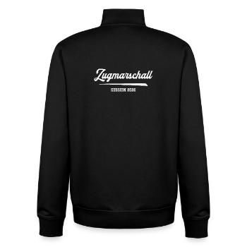 Train Marshal Carnival 2026 Carnival Carnival Parade - Unisex Organic Zip Sweatshirt by Stanley/Stella - black - Back - AI Model Male 185 light (185cm)