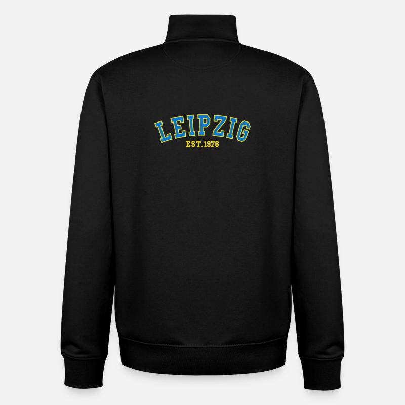 Leipzig Est. 1976 - Unisex Organic Zip Sweatshirt by Stanley/Stella - black