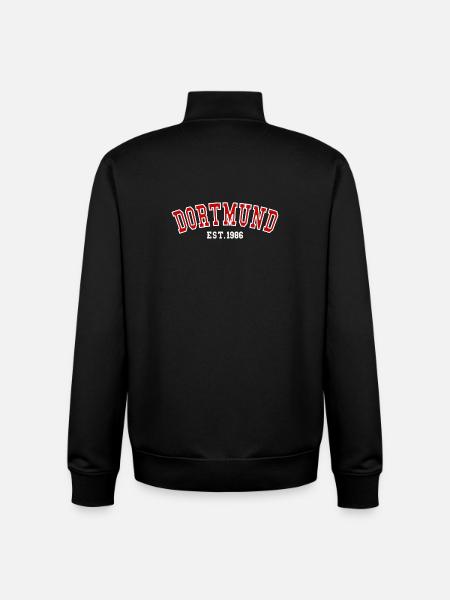Dortmund Est. 1986 - Unisex Organic Zip Sweatshirt by Stanley/Stella - black