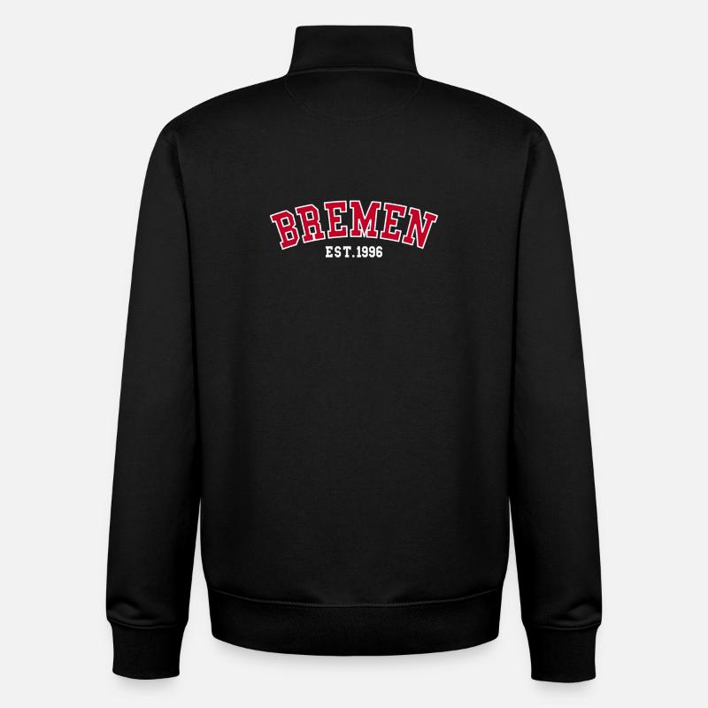 Bremen Est. 1996 - Unisex Organic Zip Sweatshirt by Stanley/Stella - black