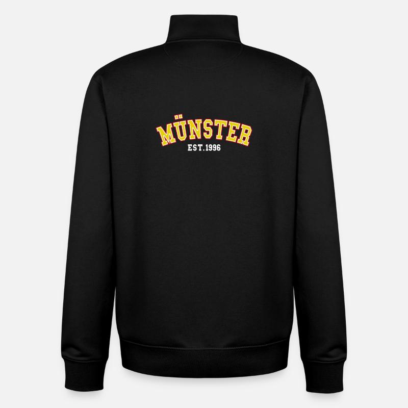 Münster Est. 1996 - Unisex Organic Zip Sweatshirt by Stanley/Stella - black