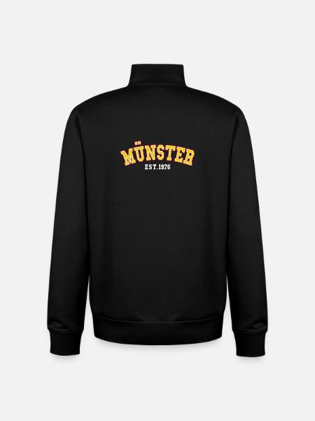 Münster Est. 1976 - Unisex Organic Zip Sweatshirt by Stanley/Stella - black