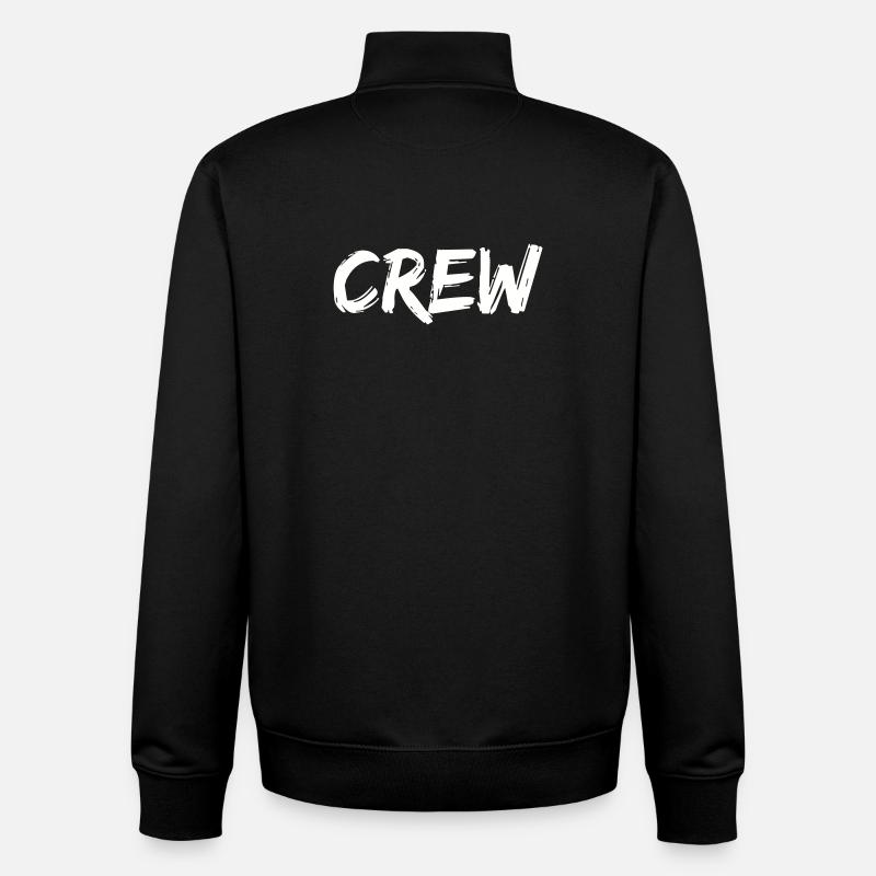 équipage - Sweat zippé unisexe en coton bio Stanley/Stella - noir