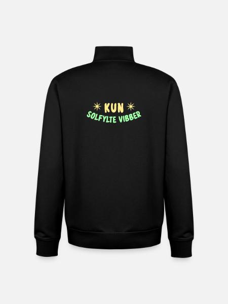Que des ondes positives - Sweat zippé unisexe en coton bio Stanley/Stella - noir
