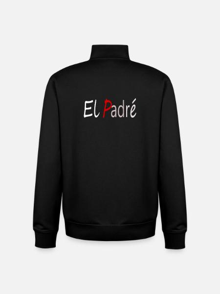 le pére - Sweat zippé unisexe en coton bio Stanley/Stella - noir