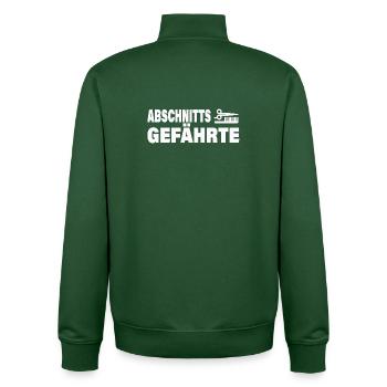 SECTION COMPAGNON - Sweat zippé unisexe en coton bio Stanley/Stella - vert bouteille - Dos - AI Model Male 185 dark (185cm)