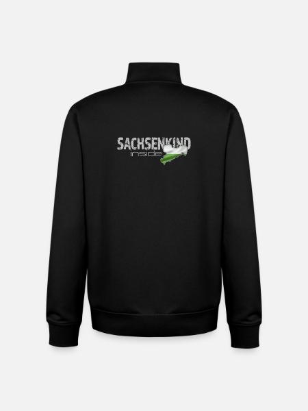 Sachsenkind inside - Sachsen - Unisex Organic Zip Sweatshirt von Stanley/Stella - Schwarz