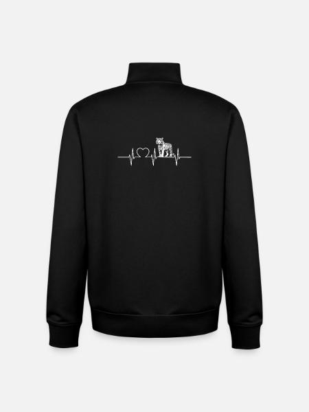 Sumatra-Tiger - Unisex Organic Zip Sweatshirt von Stanley/Stella - Schwarz