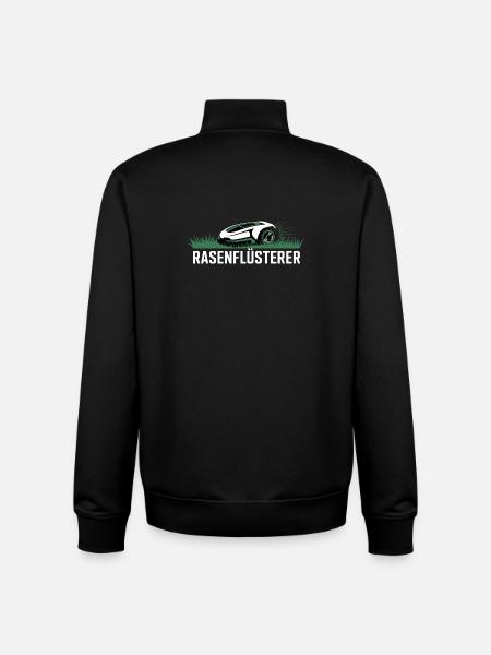 Rasenflüsterer Garten Rasenmäher Rasenflüsterer - Unisex Organic Zip Sweatshirt von Stanley/Stella - Schwarz