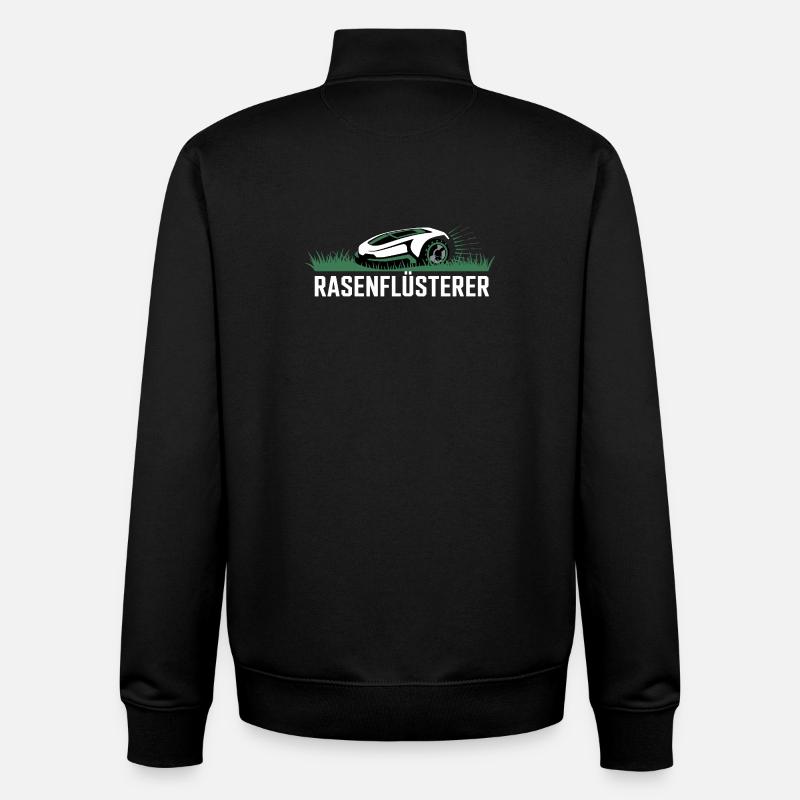 Rasenflüsterer Garten Rasenmäher Rasenflüsterer - Unisex Organic Zip Sweatshirt von Stanley/Stella - Schwarz