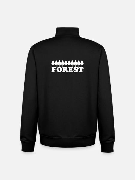 Forest - Unisex Organic Zip Sweatshirt by Stanley/Stella - black