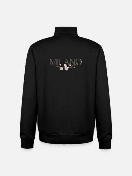 MILANO – Blossom Chic - Unisex Organic Zip Sweatshirt von Stanley/Stella - Schwarz