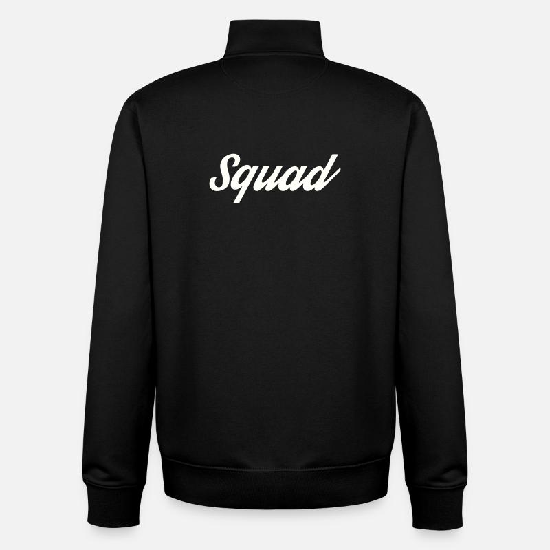 Squad - Unisex Organic Zip Sweatshirt von Stanley/Stella - Schwarz