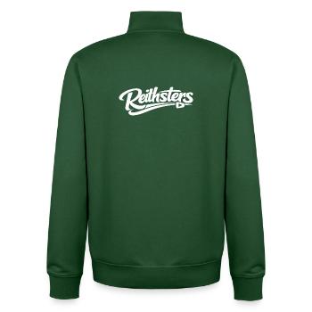 Produits dérivés de Reithsters - Sweat zippé unisexe en coton bio Stanley/Stella - vert bouteille - Dos - AI Model Male 185 dark (185cm)