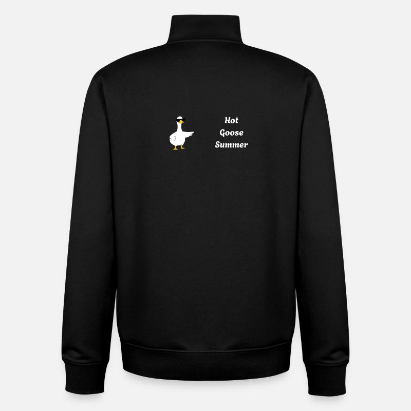 Hot Goose Summer - Unisex Organic Zip Sweatshirt von Stanley/Stella - Schwarz