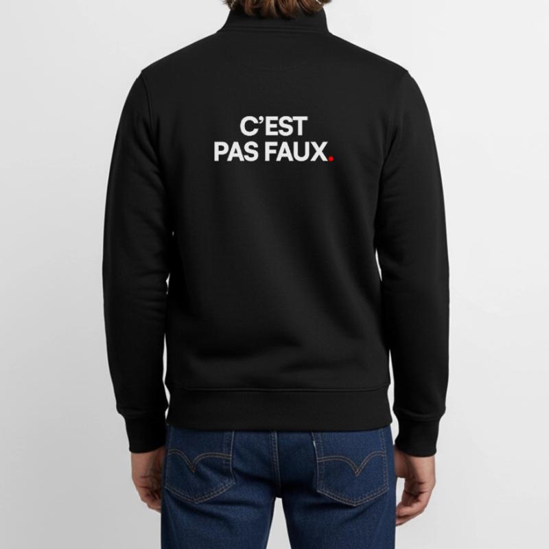 IT'S NOT WRONG | Minimal humor expression Unisex Organic Zip Sweatshirt by Stanley/Stella