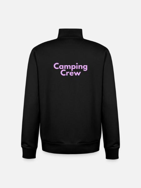 Équipe de camping - Sweat zippé unisexe en coton bio Stanley/Stella - noir