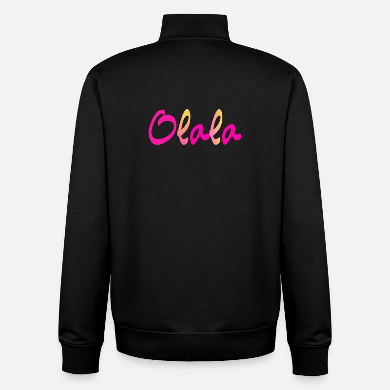 Olala - Unisex Organic Zip Sweatshirt by Stanley/Stella - black