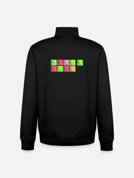 genius at work - Unisex Organic Zip Sweatshirt von Stanley/Stella - Schwarz