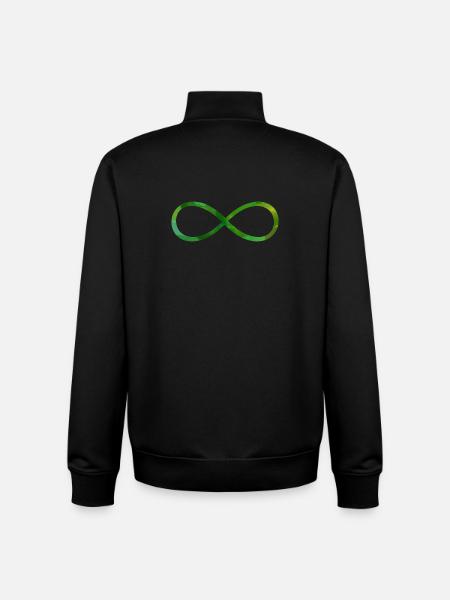 Infinity Symbol Symbol Character Infinite - Unisex Organic Zip Sweatshirt by Stanley/Stella - black