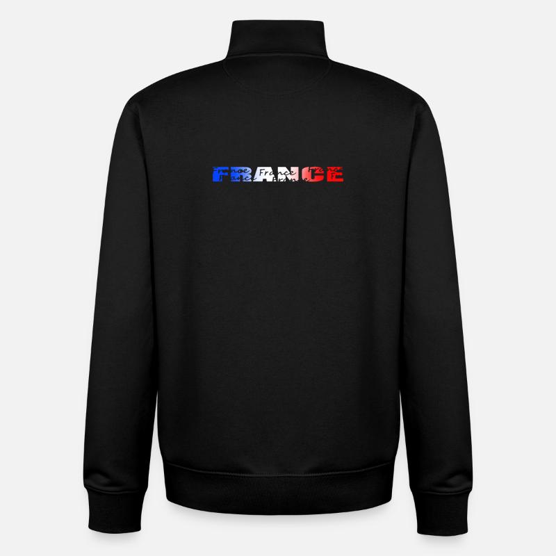 France - Unisex Organic Zip Sweatshirt von Stanley/Stella - Schwarz