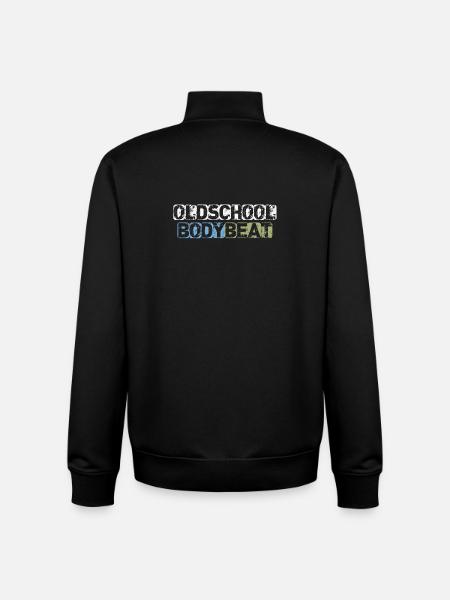 Oldschool Body Beat - Unisex Organic Zip Sweatshirt by Stanley/Stella - black