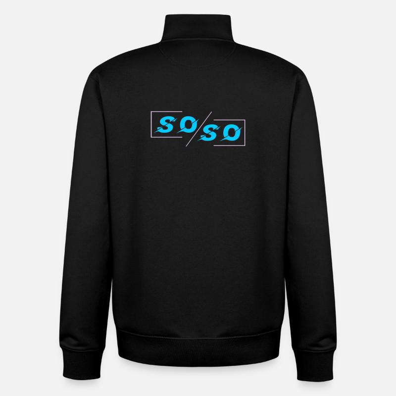 Soso - Sweat zippé unisexe en coton bio Stanley/Stella - noir