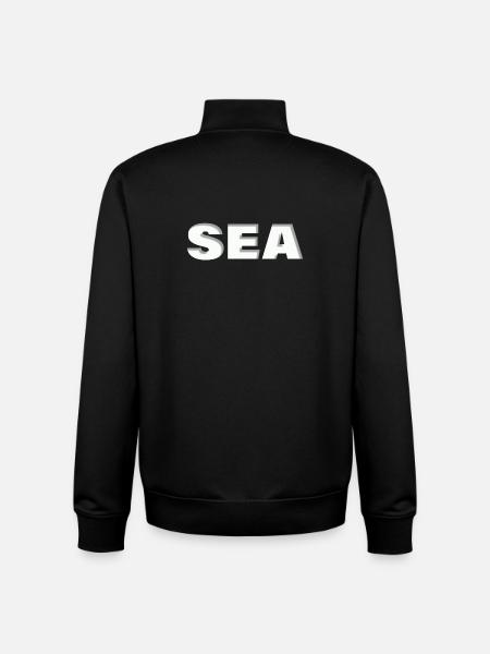 SEA - Unisex Organic Zip Sweatshirt by Stanley/Stella - black