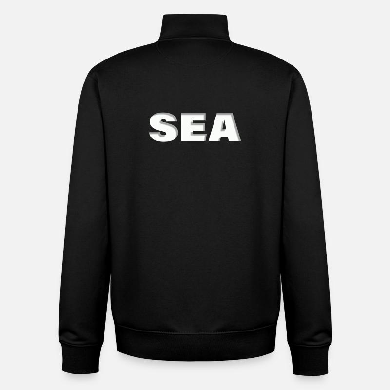 SEA - Unisex Organic Zip Sweatshirt von Stanley/Stella - Schwarz