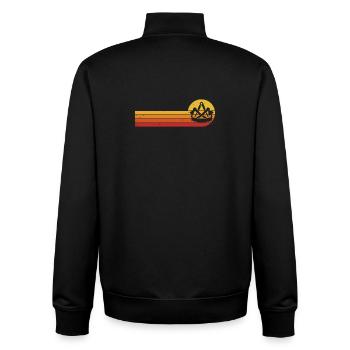 Enseigne de la guilde des charpentiers, guilde des artisans charpentiers - Sweat zippé unisexe en coton bio Stanley/Stella - noir - Dos - AI Model Male 185 light (185cm)