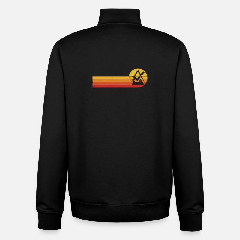 Carpenter Carpenter Guild Sign Craft Guild - Unisex Organic Zip Sweatshirt by Stanley/Stella - black