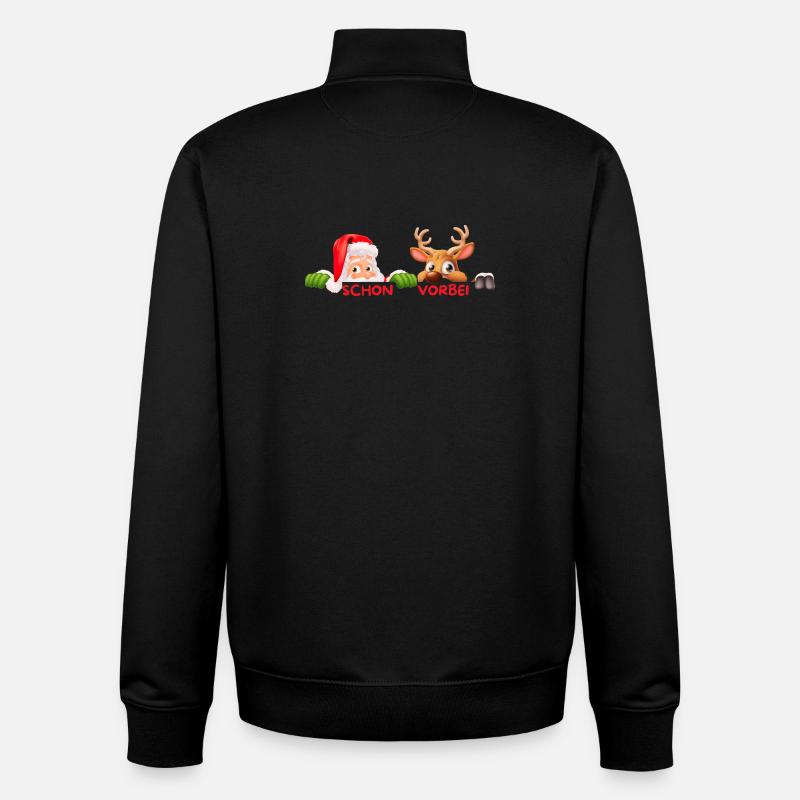 Duo déjà passé Noël - Sweat zippé unisexe en coton bio Stanley/Stella - noir