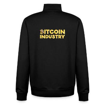 Industrie du bitcoin - Sweat zippé unisexe en coton bio Stanley/Stella - noir - Dos - AI Model Male 185 light (185cm)