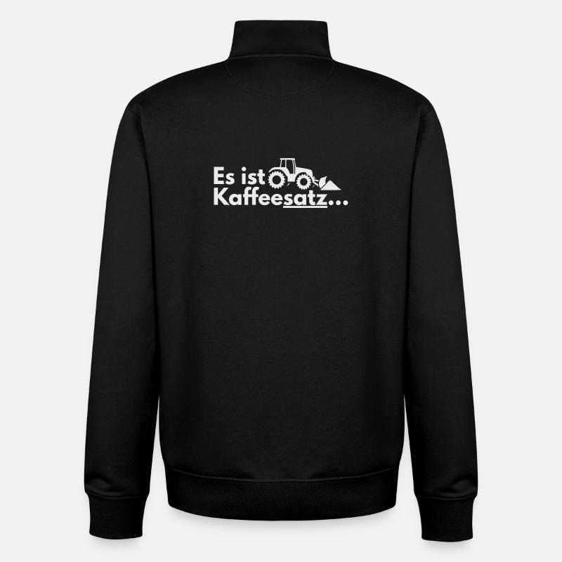 Kaffee-Ernte Traktor Motiv - Unisex Organic Zip Sweatshirt von Stanley/Stella - Schwarz