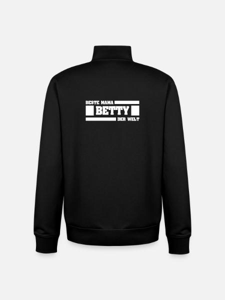 Geschenk für Betty - Unisex Organic Zip Sweatshirt von Stanley/Stella - Schwarz