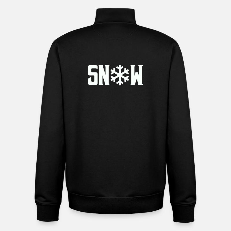 Snow - Unisex Organic Zip Sweatshirt by Stanley/Stella - black