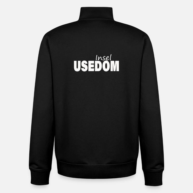 USEDOM - Unisex Organic Zip Sweatshirt von Stanley/Stella - Schwarz
