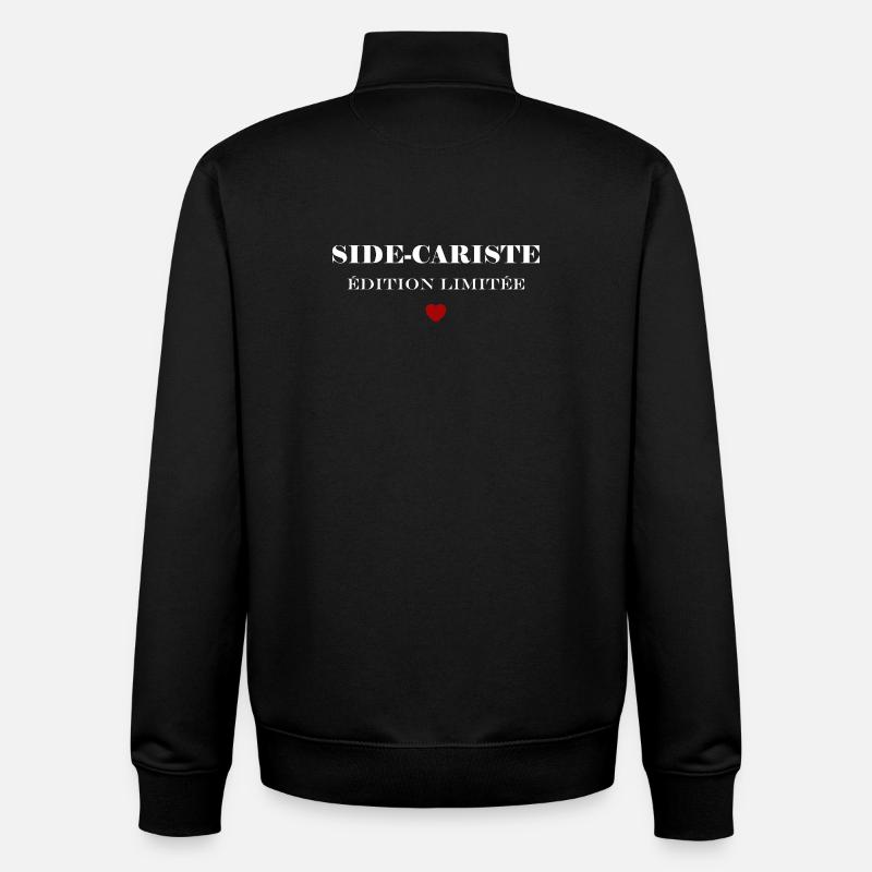 Sidecariste Édition Limitée - Sweat zippé unisexe en coton bio Stanley/Stella - noir