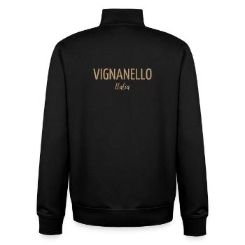 Vignanello Italia - Unisex Organic Zip Sweatshirt von Stanley/Stella - Schwarz - Hinten - AI Model Male 185 light (185cm)