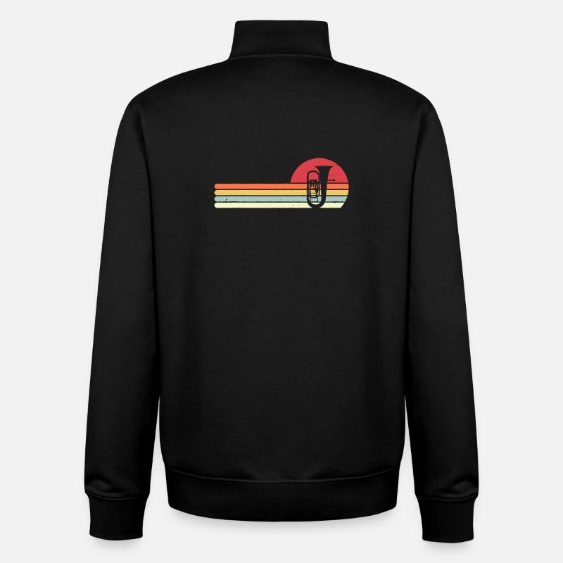 Regenbogenmessing-Sonnenuntergang - Unisex Organic Zip Sweatshirt von Stanley/Stella - Schwarz