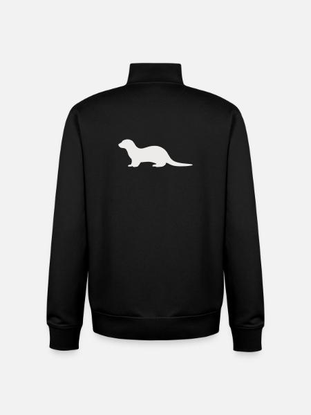 otter_tier_1 - Sweat zippé unisexe en coton bio Stanley/Stella - noir