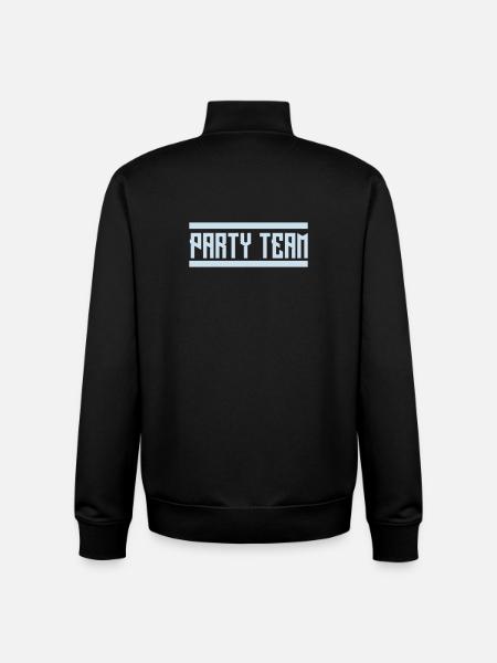 party_team - Unisex Organic Zip Sweatshirt by Stanley/Stella - black