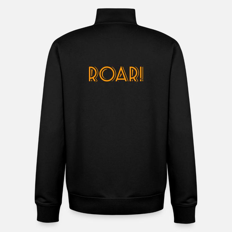 ROAR! - Sweat zippé unisexe en coton bio Stanley/Stella - noir