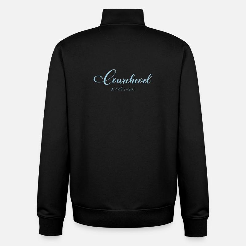 COURCHEVEL - Unisex Organic Zip Sweatshirt by Stanley/Stella - black