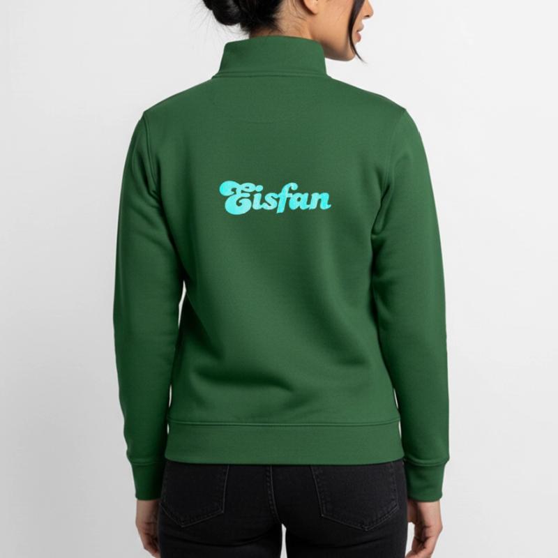 Eisfan cool Statement Eiscreme Eis Eiskrem Fan Unisex Organic Zip Sweatshirt von Stanley/Stella