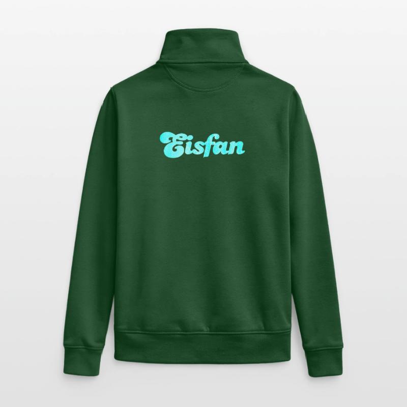 Eisfan cool Statement Eiscreme Eis Eiskrem Fan Unisex Organic Zip Sweatshirt von Stanley/Stella